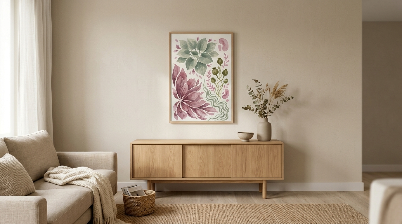 Poppy Botanical No #2 — Mockup 1
