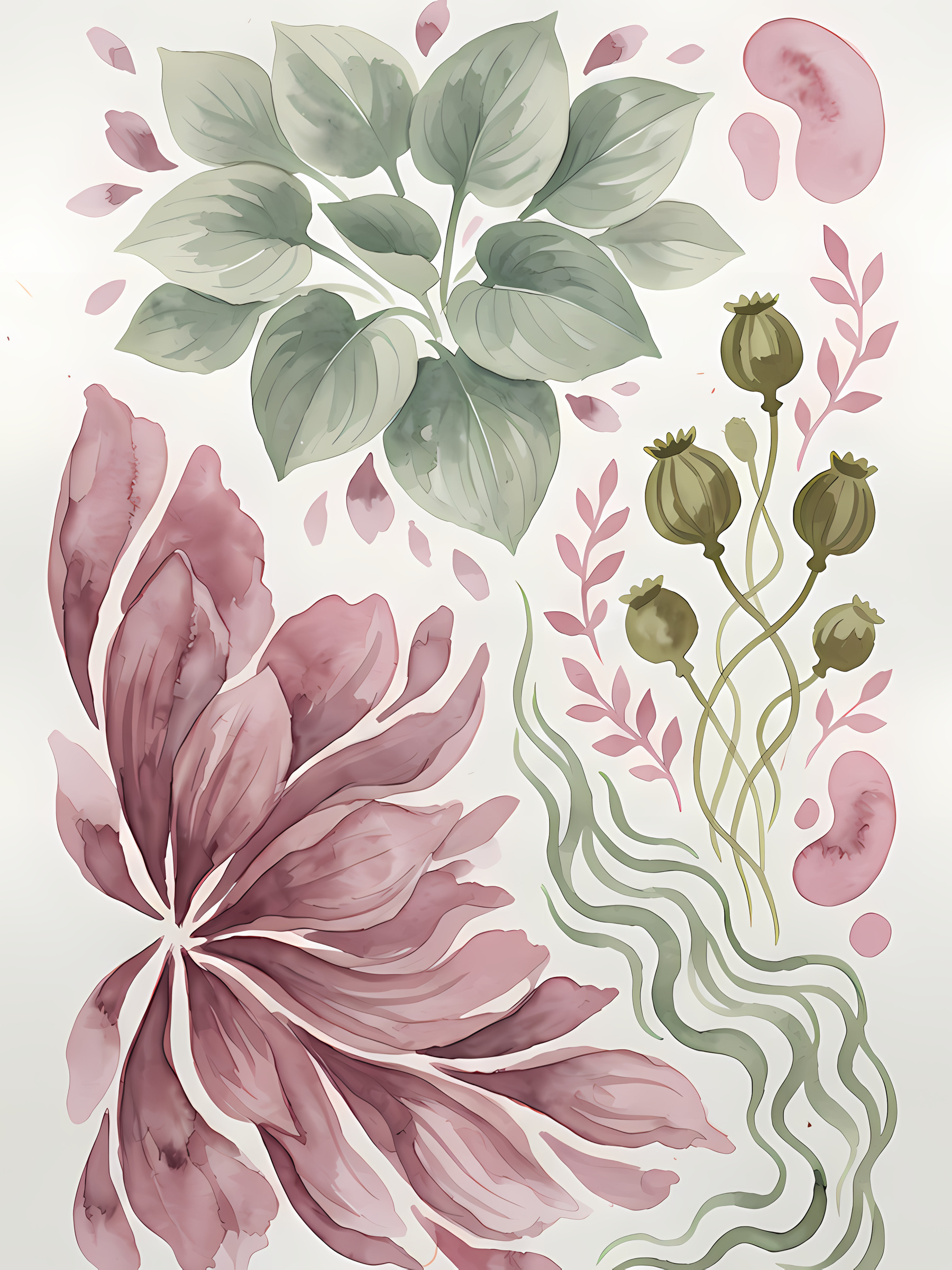 Poppy Botanical No #2 — Portrait 2