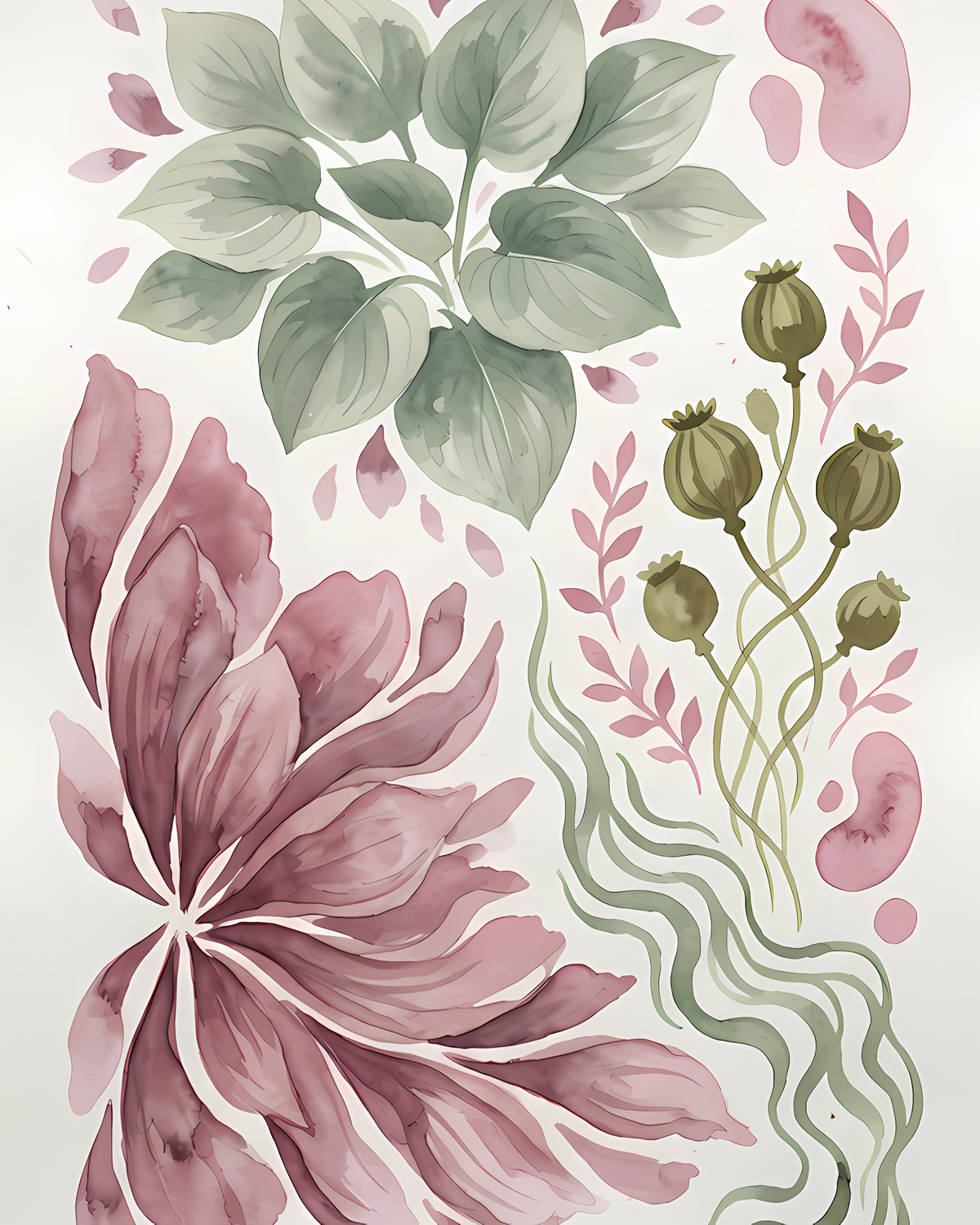 Poppy Botanical No #2 — Portrait 3